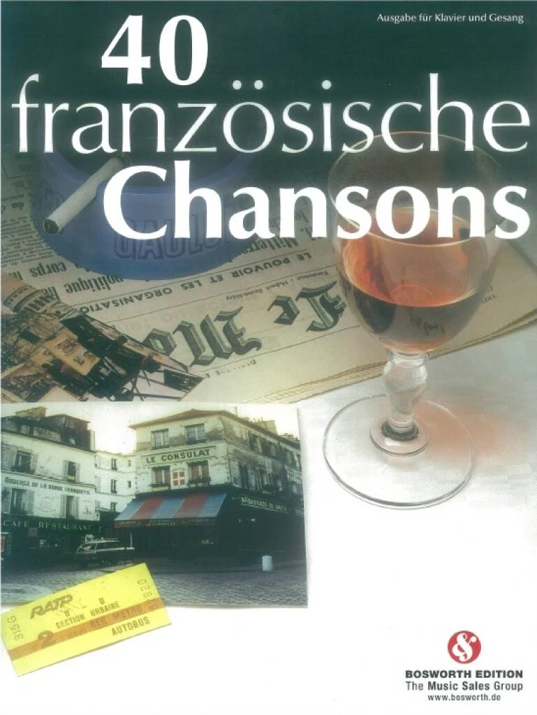 40 Französische Chansons für Klavier und Gesang